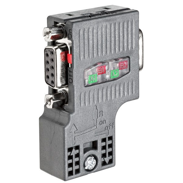 Conector ETHERNET Industrial Fêmea RS485 Simatic PROFIBUS DP RS 485 Fast Connect 90 Graus