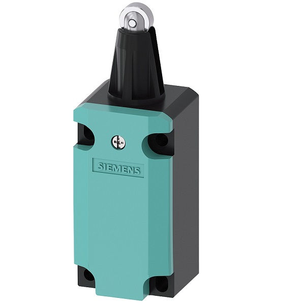 Fim de Curso Ação Rápida 3SE5112-0LD02 10A/AC15 250VCA Corpo Metálico Caixa Estreita (40 mm) Pistão com Rolete Metálico (13 mm) 1NA+2NF Ruptura Positiva IP67