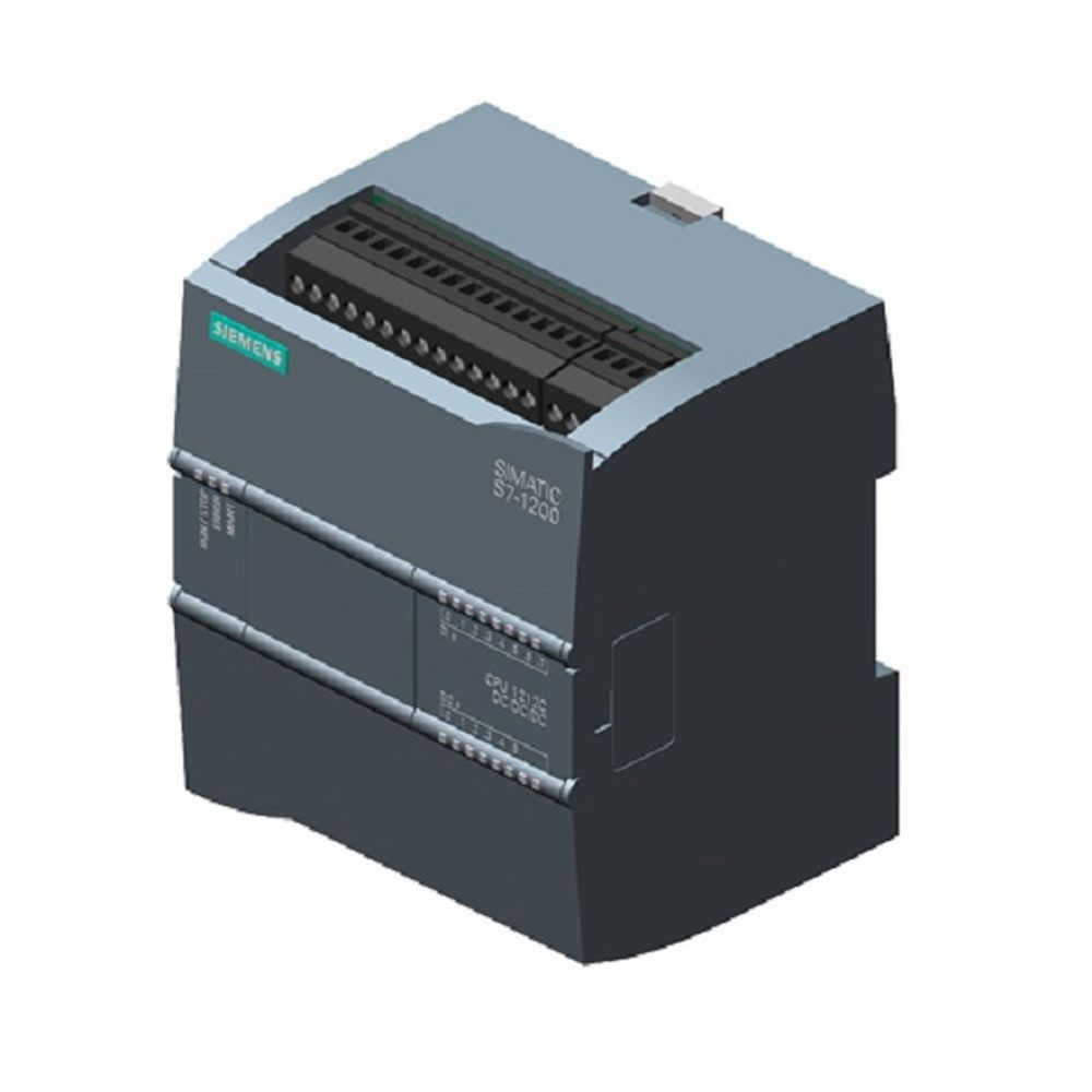 Cpu Simatic S7-1200 1212C/DC/DC/DC Memória Trabalho 75Kb E:8DI/2AI S:6DO Transistor 0,5A 24/24/24VCC PROFINET ETHERNET Industrial