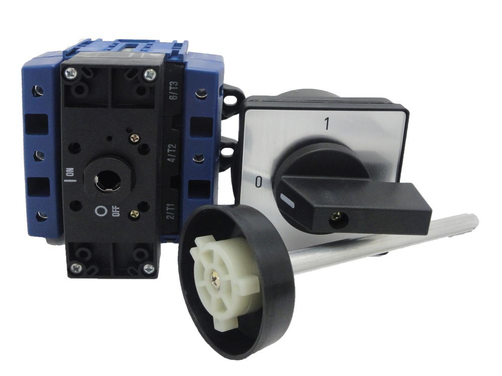 Chave Seccionadora Rotativa 5TW3 Tripolar 125A com Fixação para Base com Manopla Preta SOB Carga