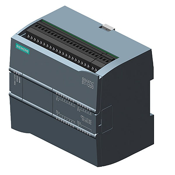 Cpu Simatic S7-1200 1214C/DC/DC/DC Memória Trabalho 75Kb E:14DI/2AI S:10DO Saída a Transistor 0,5A 24VCC PROFINET ETHERNET Industrial