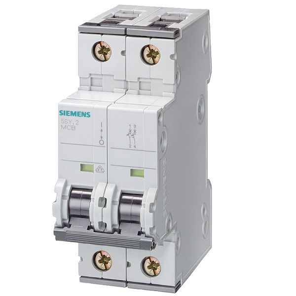 Disjuntor Termomagnético Fixo Bipolar 5SY4 C 10A 25 KA/10 KA 220/380VCA DIN