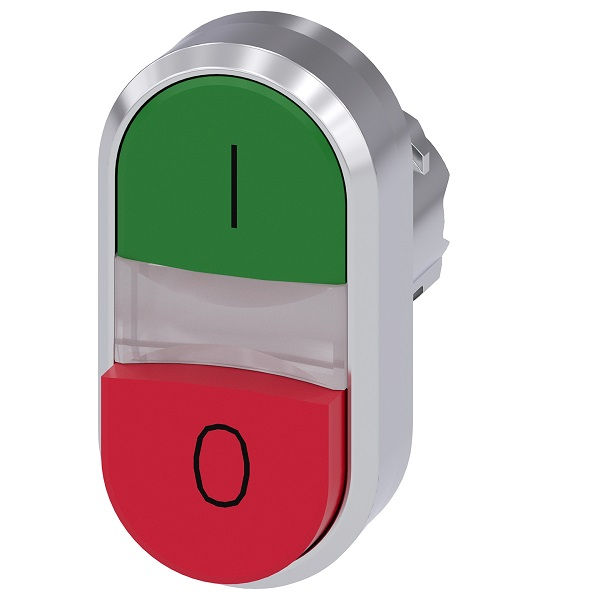 Botão Botão Metálico Duplo Faceado 22,00 mm VD/VM Aro Cromado sem Elemento Luminoso