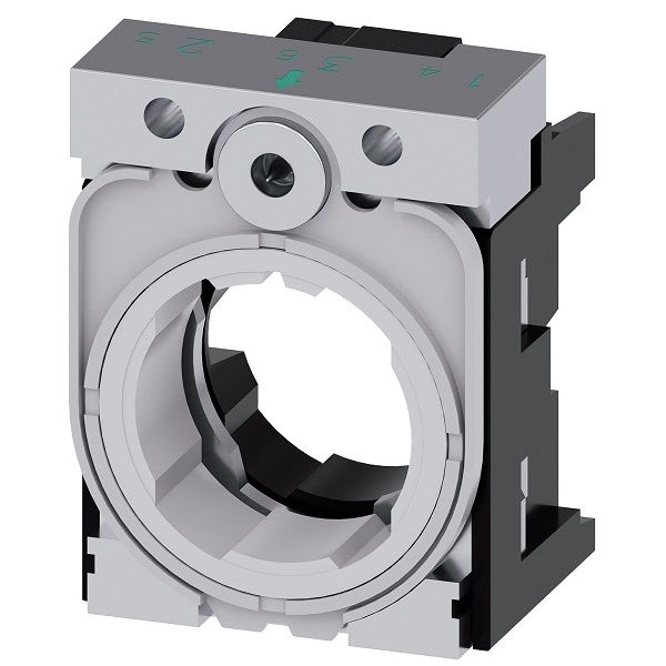 Base Metálica 22,0 mm para Botão 3SU1 sem Contato para 3 Contatos