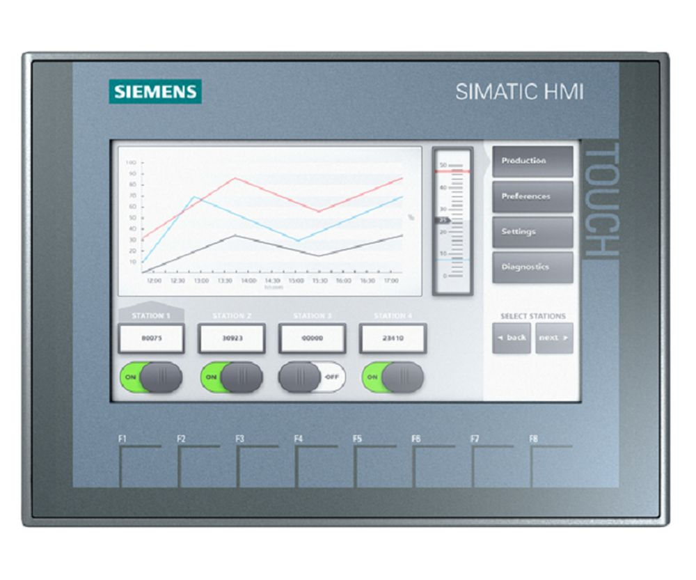 Painel Básico Operação Display 7" KTP700 Wincc V13