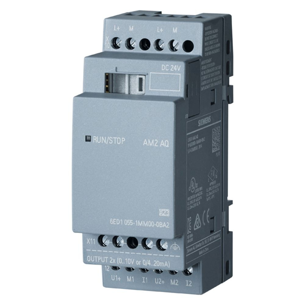 Módulo Expansão Módulo Expansão AM2 AQ LOGO!8 para Logo Básico Entrada Analógica 2AQ 0-10V/4-20 MA 24VCC ETHERNET Industrial IP20