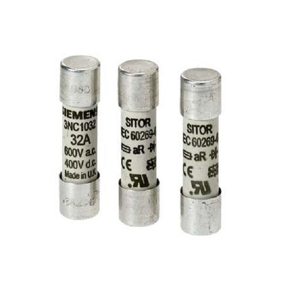 Fusível Sitor Ultra-rapido 10A 10X38MM 600V Porcelana Siemens