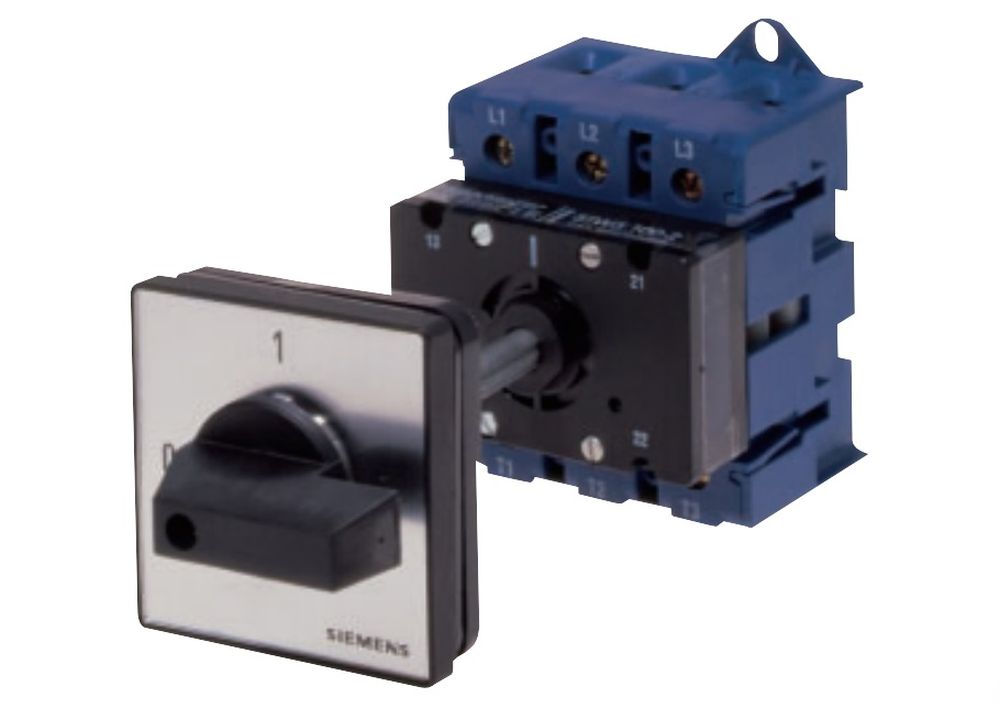 Chave Seccionadora Rotativa 5TW3 Tripolar 32A com Fixação para Base com Manopla Preta SOB Carga