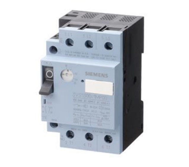 Disjuntor Motor Tripolar 3VS1300 1,00-1,60A Classe 10 Acionamento para Alavanca DIN Smart Conexão para Parafuso