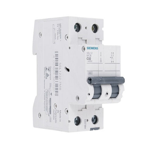 Disjuntor Termomagnético Fixo Bipolar 5SL1 C 32A 5 KA/3 KA 220/380VCA DIN