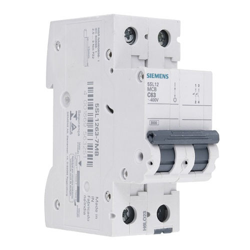 Disjuntor Termomagnético Fixo Bipolar 5SL1 C 63A 5 KA/3 KA 220/380VCA DIN