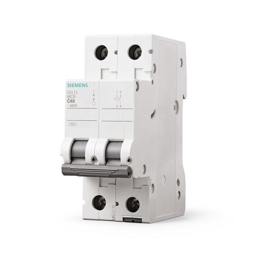 Disjuntor Termomagnético Fixo Bipolar 5SL1 C 2A 5 KA/3 KA 220/380VCA DIN