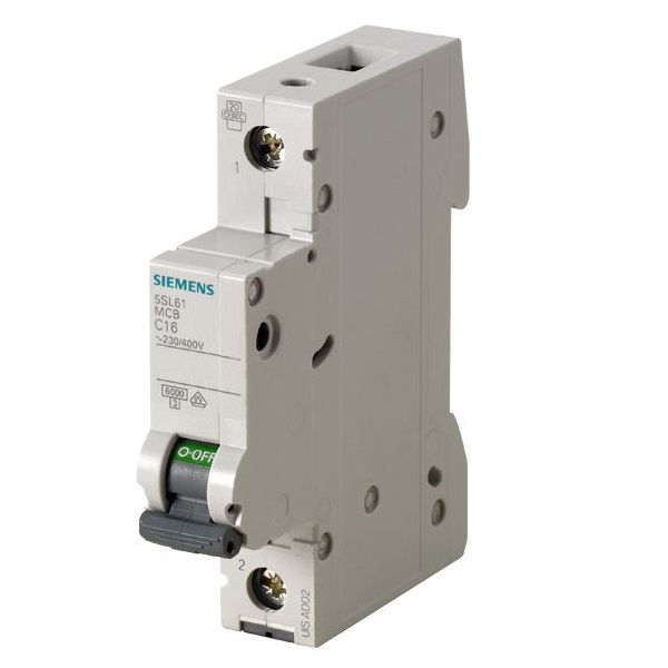 Disjuntor Termomagnético Fixo Unipolar 5SL6 C 0,5A 15 KA/6 KA 127/220VCA DIN