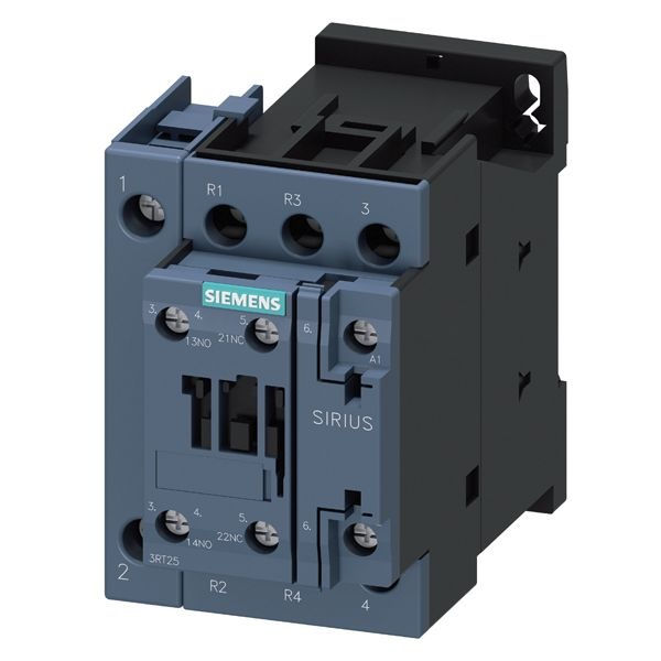 Contator Principal Tetrapolar 25A S0 1NA+1NF 24VCA 50/60 Hz 3RT25 26 Conexão Parafuso