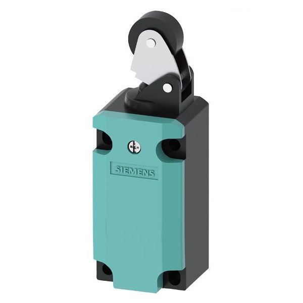 Fim de Curso Ação Rápida 3SE5112-0 L301 10A/AC15 250VCA Corpo Metálico Caixa Estreita (40 mm) Rolete Superior PVC Pequeno (19 mm) 1NA+2NF Ruptura Positiva IP67