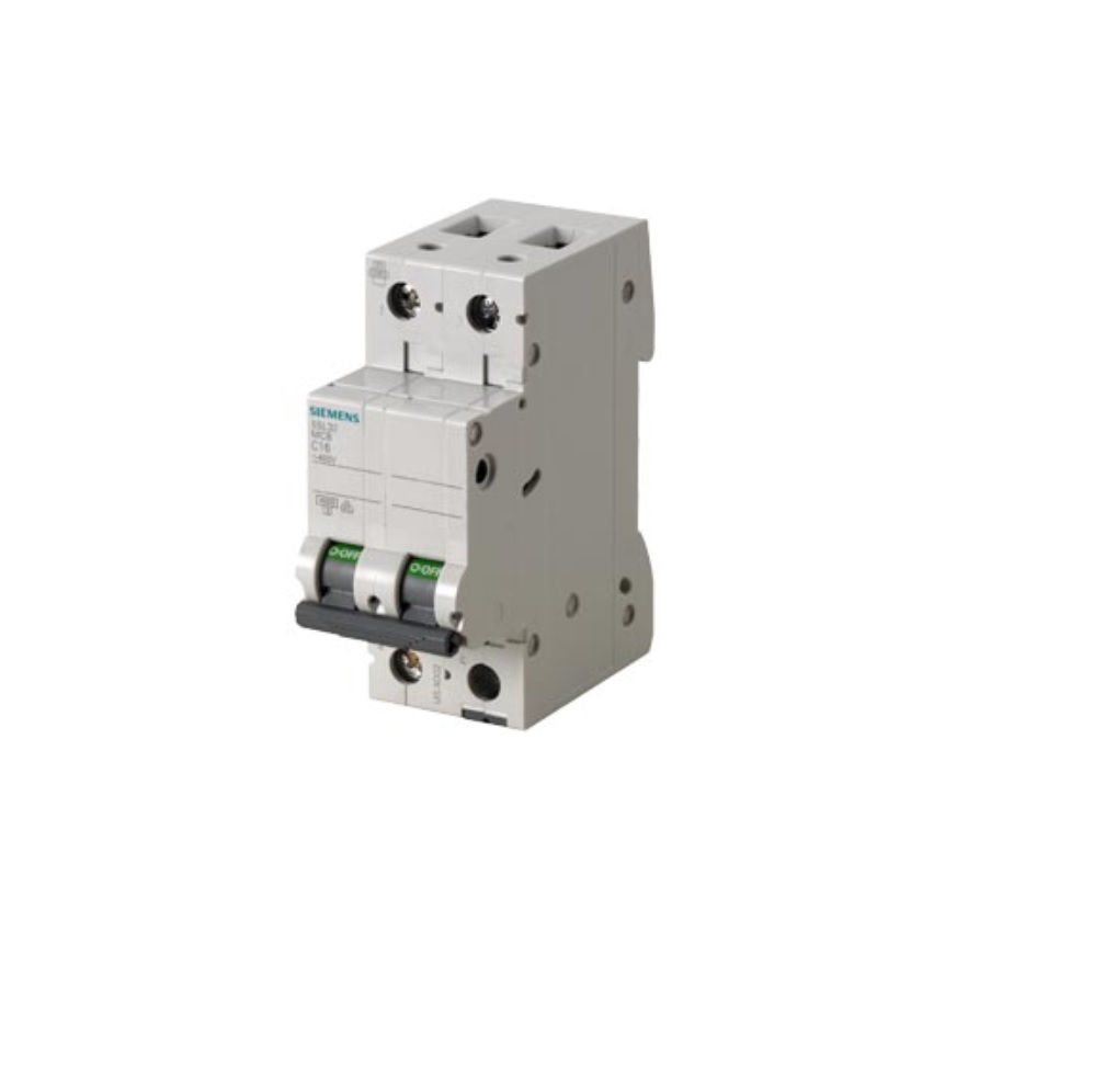 Disjuntor Termomagnético Fixo Bipolar 5SL3 C 1A 7,5 KA/4,5 KA 220/380VCA DIN