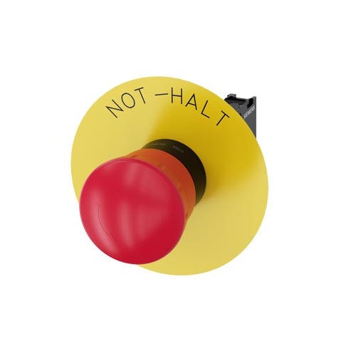 Comutador PVC Comando Iluminado 22 mm Aro Preto 2NA com 3 Posições 45G com Retenção Manopla Curta Preto