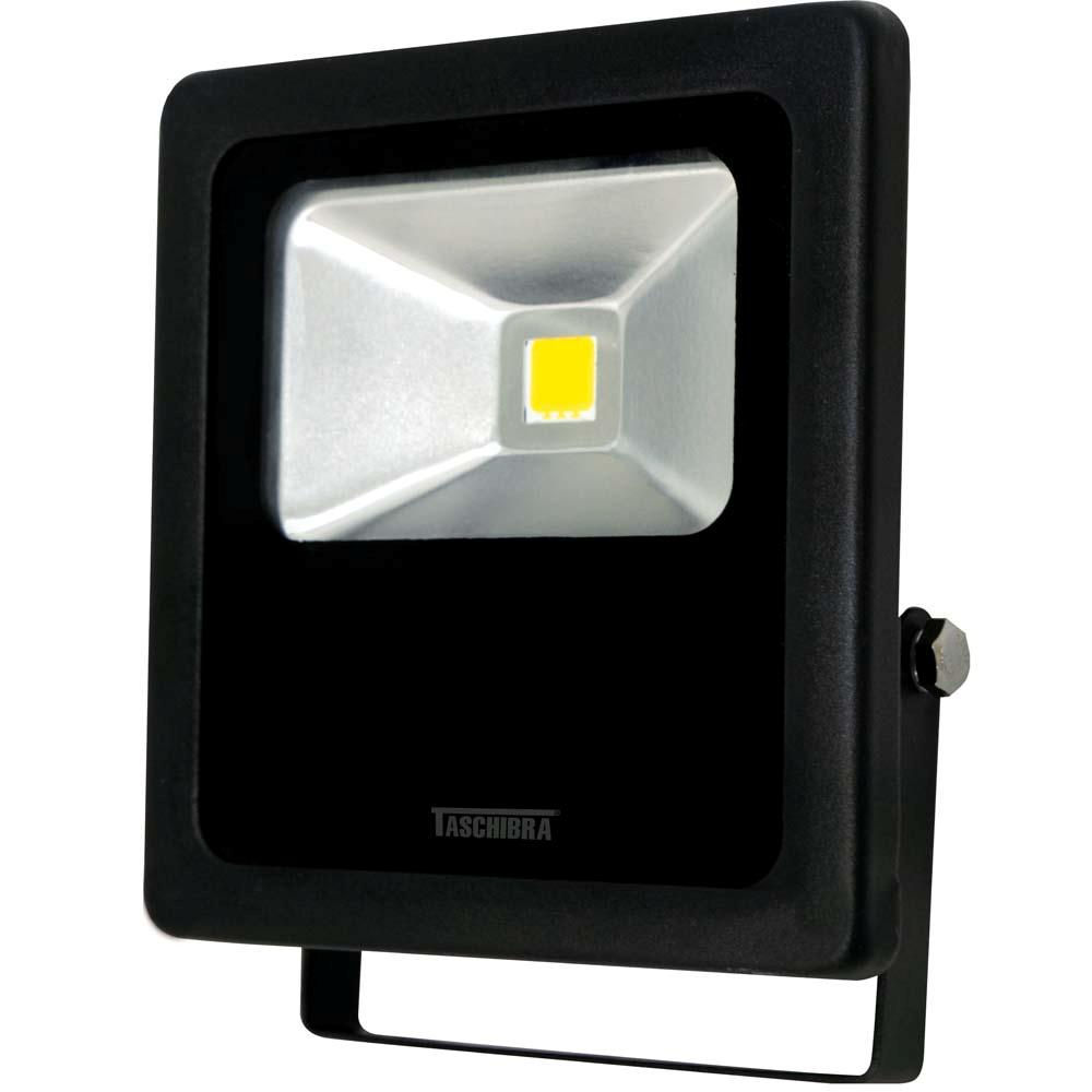 Projetor Led 100W Alumínio TR LED 3000K 8000 lm Bivolt Preto IP65 20.000H
