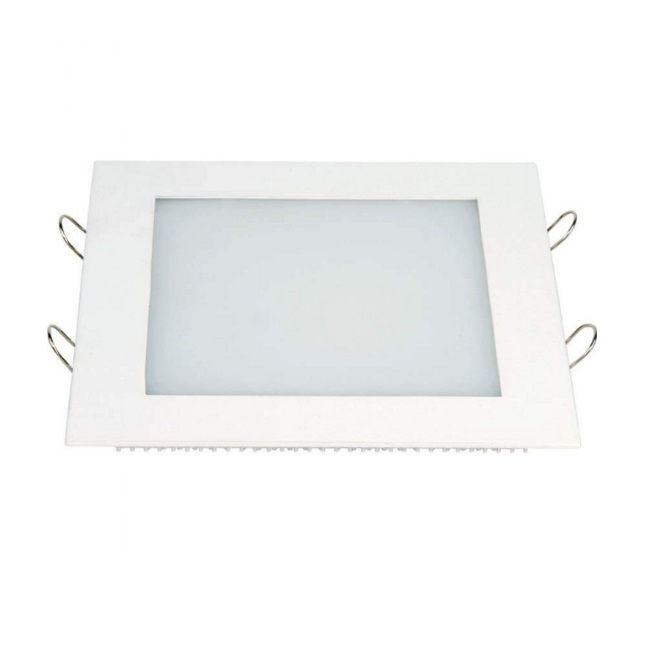 Painel Led Embutir 18W Alumínio Quadrado 220x220x18 mm 1260 lm 6500K Bivolt LUX 20.000H