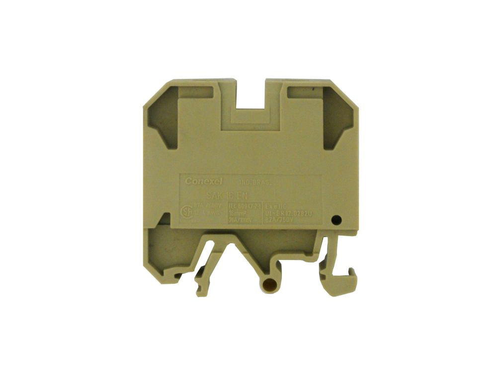 Conector Passagem SAK Poliamida EN 16,00 mm² Bege Conexão para Parafuso