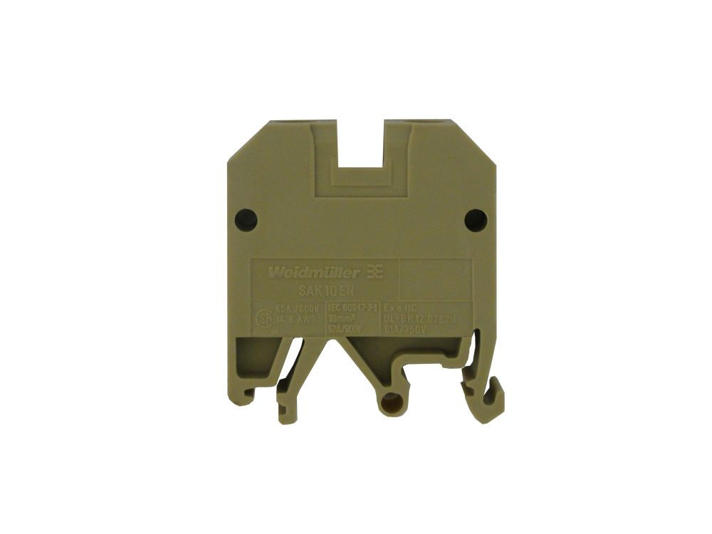 Conector Passagem SAK Poliamida EN 4,00 mm² Bege Conexão para Parafuso