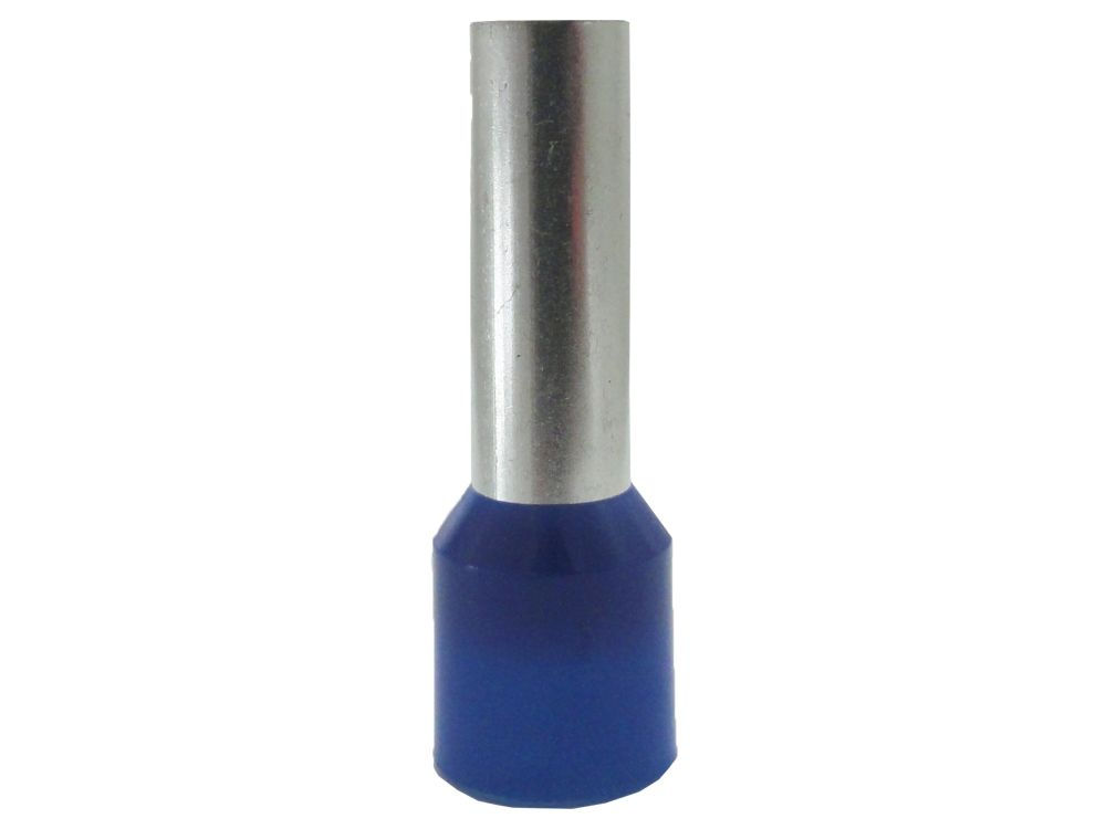 Terminal Cobre Estanhado a Compressão Pino Tubular Pre-Isolado 2,50 mm² Azul