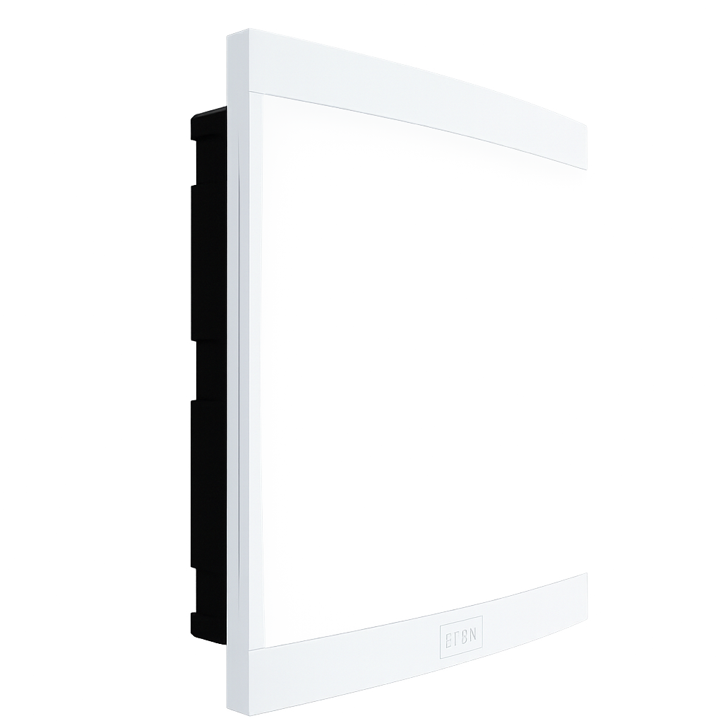 Quadro DE Distribuição PVC Embutir 24 Disjuntores Din S/barramento S/geral Branco Com Porta Bet Plásticos/ddg