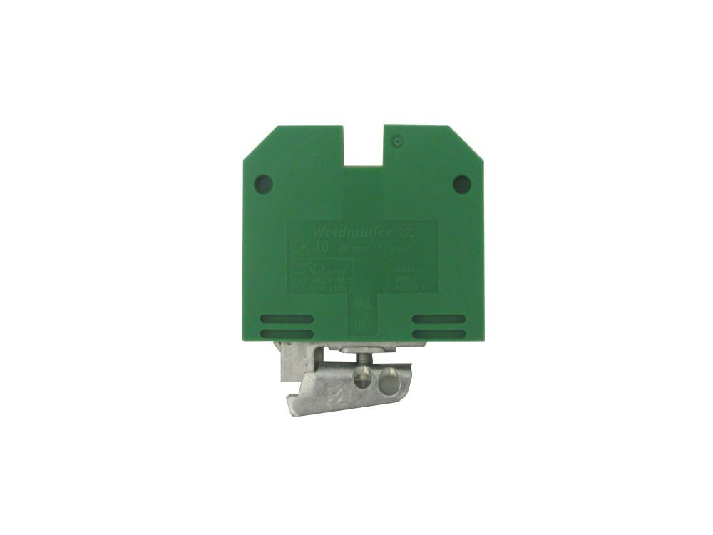 Conector Passagem SAK Poliamida EK Terra 10,00 mm² Verde/Amarelo Conexão para Parafuso