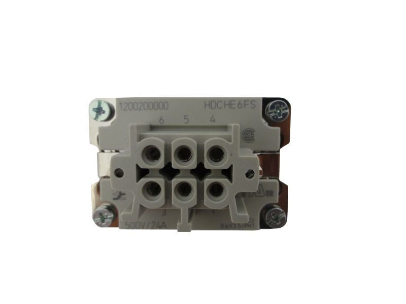 Miolo Fêmea 6 Polos 16A-380VCA Branco