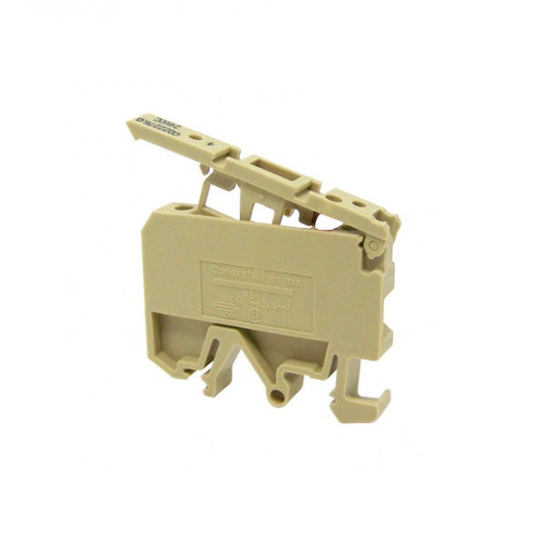 Conector Passagem SAK Poliamida ASK1 Porta Fusível 5x20 mm 4,00 mm² Bege sem LED Conexão para Parafuso