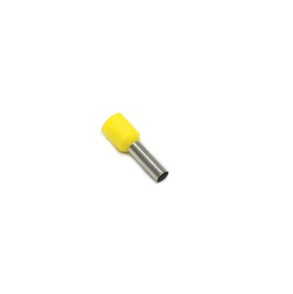 Terminal Cobre Estanhado a Compressão Dupla Pino Tubular Pre-Isolado 1,00 mm² Amarelo