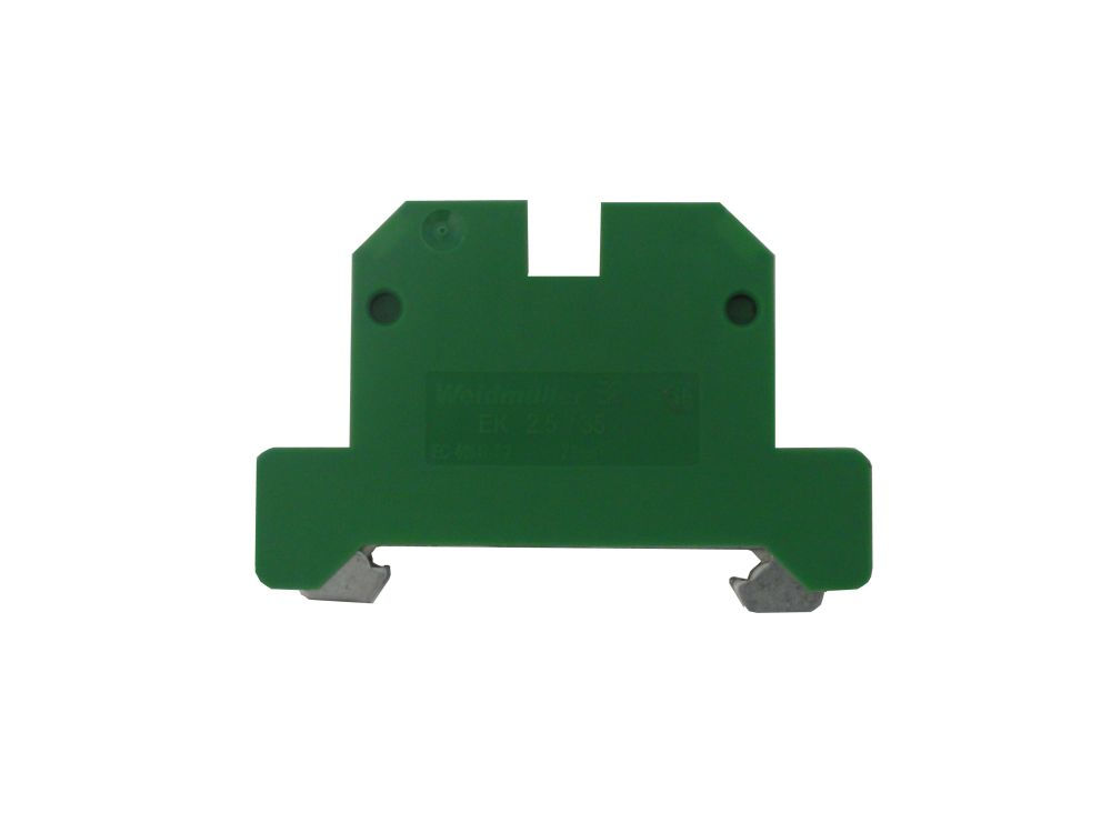 Conector Passagem SAK Poliamida Wpe/Wdu Terra . 2,50 mm² Verde/Amarelo Conexão para Parafuso Trilho Aterrado