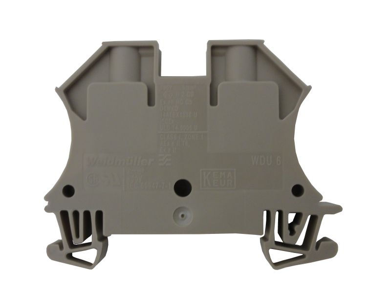 Conector Passagem SAK Poliamida WDU 6,00 mm² Bege Conexão para Parafuso