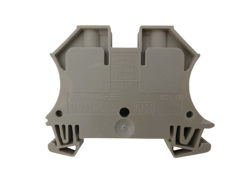 Conector Passagem SAK Poliamida WDU 10,00 mm² Bege Conexão para Parafuso