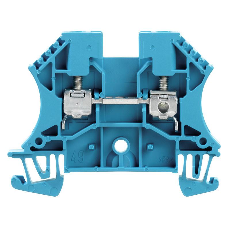 Conector Passagem SAK Poliamida WDU 4,00 mm² Azul Conexão para Parafuso