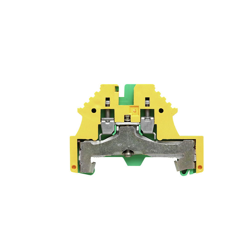 Conector Passagem SAK Poliamida Wpe/Wdu Terra 2,50 mm² Verde/Amarelo Conexão para Parafuso Trilho Aterrado