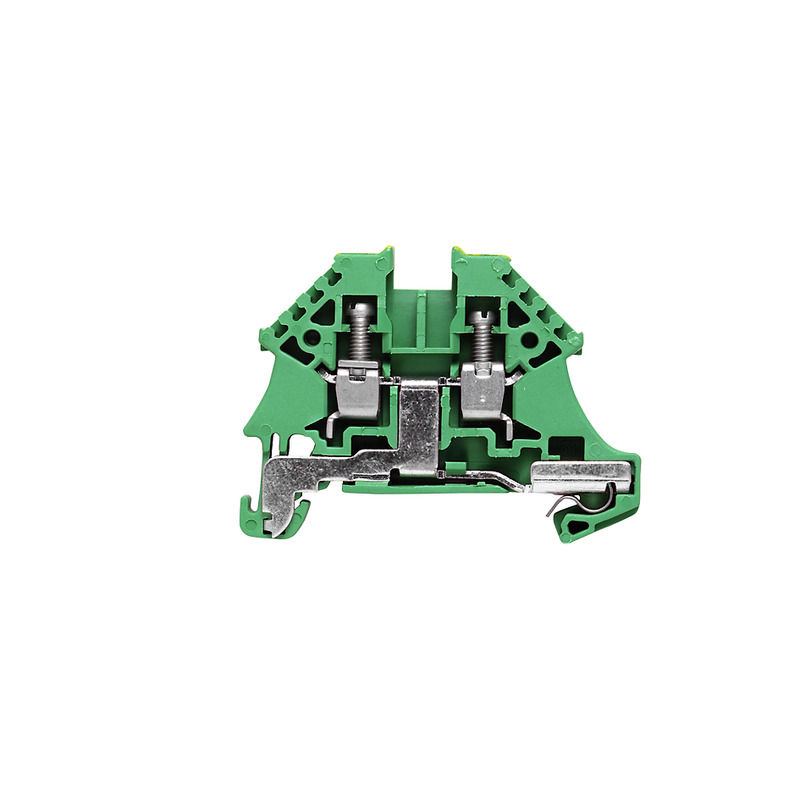 Conector Passagem SAK Poliamida Wpe/Wdu Terra 4,00 mm² Verde/Amarelo Conexão para Parafuso Trilho Aterrado