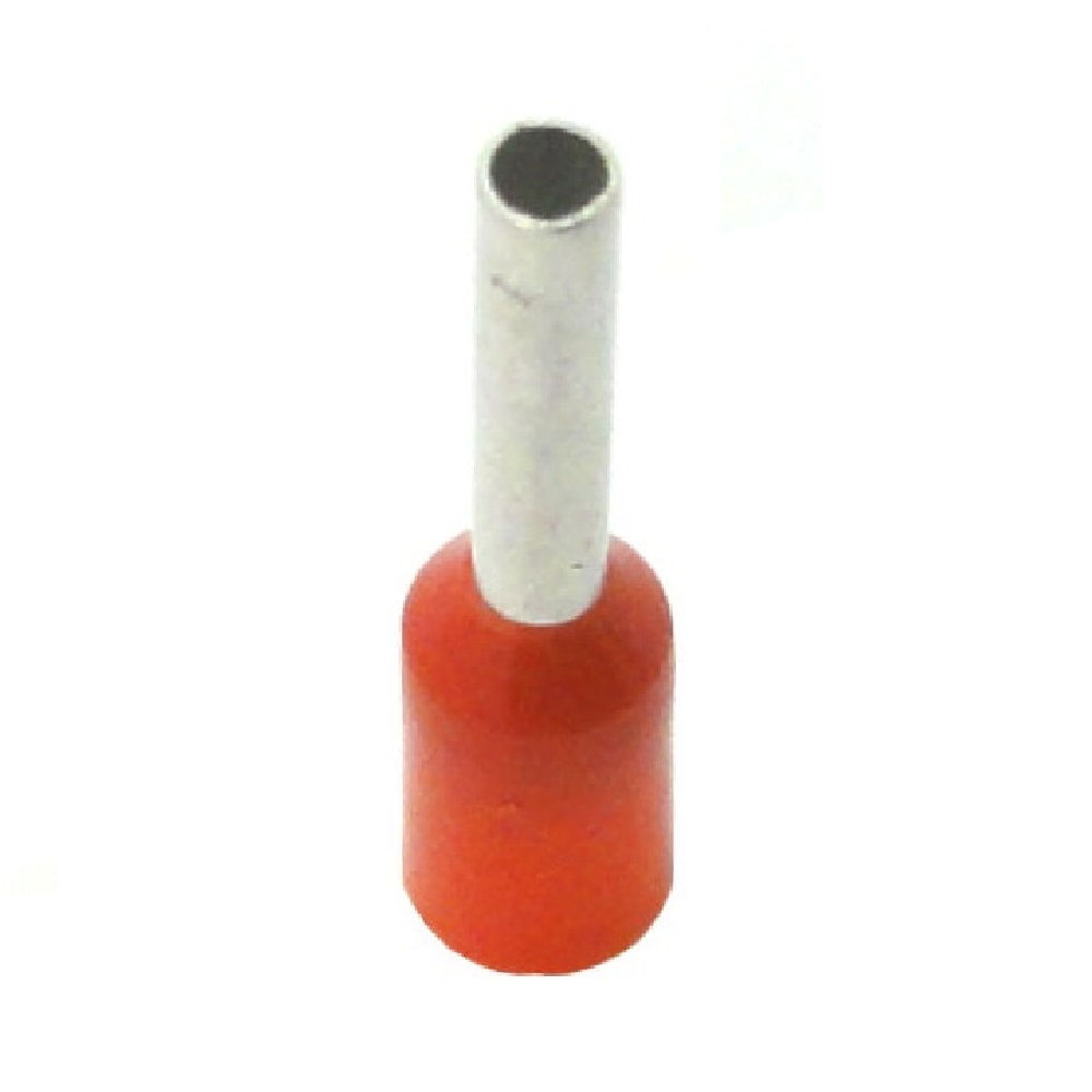 Terminal Cobre Estanhado a Compressão Pino Tubular Pre-Isolado 1,50 mm² Vermelho