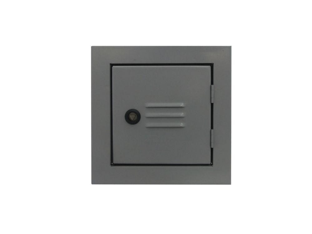 Caixa TELEBRAS N4 Embutir Ferro 600x600x120 mm Cinza CRT