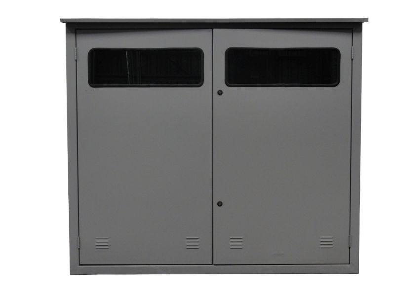 Caixa Medidor Externa Chapa 850x1200x400 mm Cinza Fixo BT sem Módulo