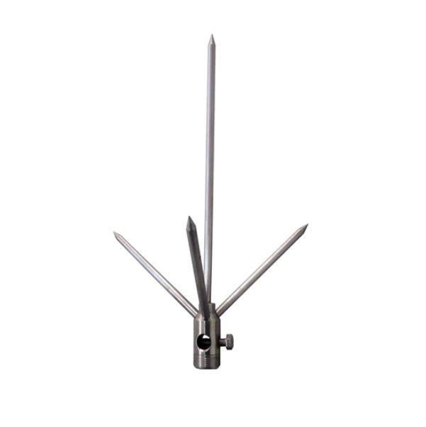 ParaRaio Franklin Latão com 1 Descida 300 mm para Aterramento