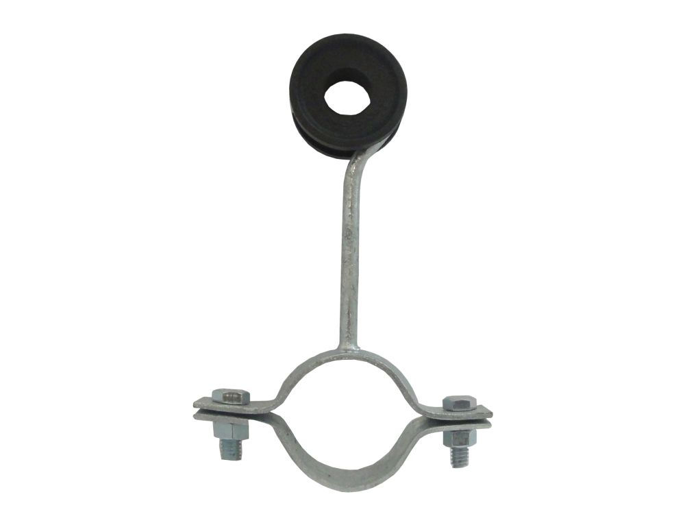 Isolador Galvanizado a Fogo Simples com 1 Descida para Mastro 1.1/2"