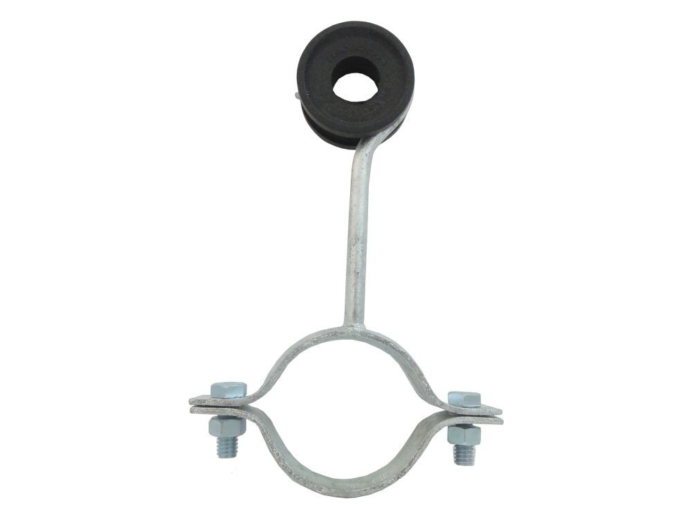 Isolador Galvanizado a Fogo Simples com 1 Descida para Mastro 2"