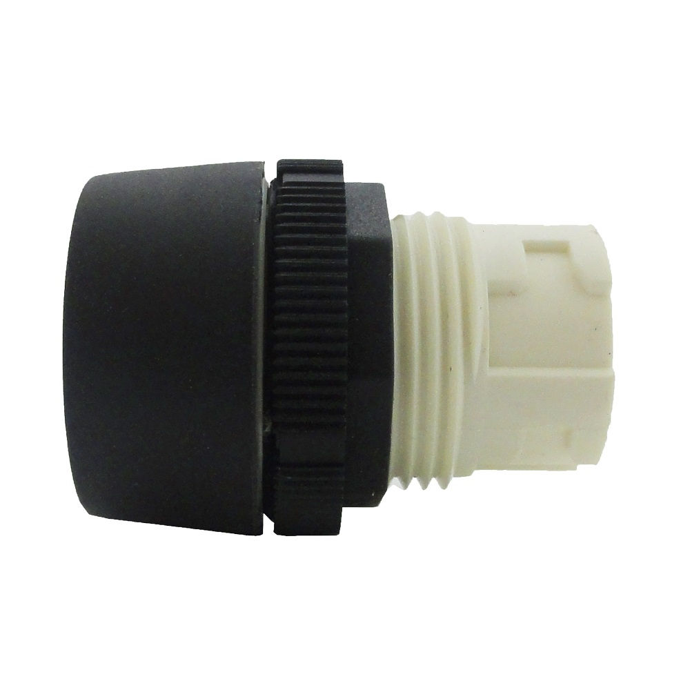 Botão Botão PVC Faceado 22,00 mm Vermelho Aro Preto sem Elemento Luminoso