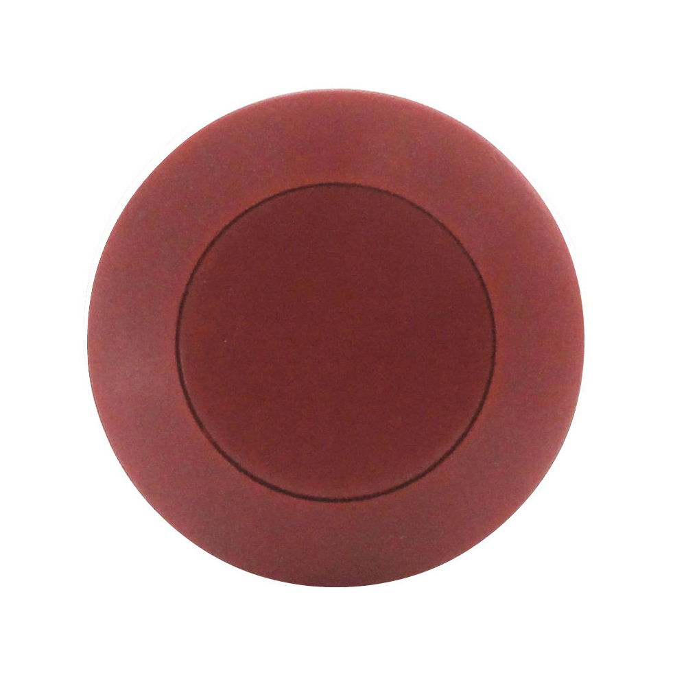 Botão Botão Emergência PVC Cogumelo 30,00 mm Vermelho Aro Cromado sem Elemento Opaco Gira Destrava 36 mm