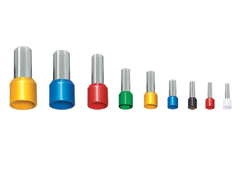 Terminal Cobre Estanhado a Compressão Pino Tubular Pre-Isolado 4,00 mm² Cinza