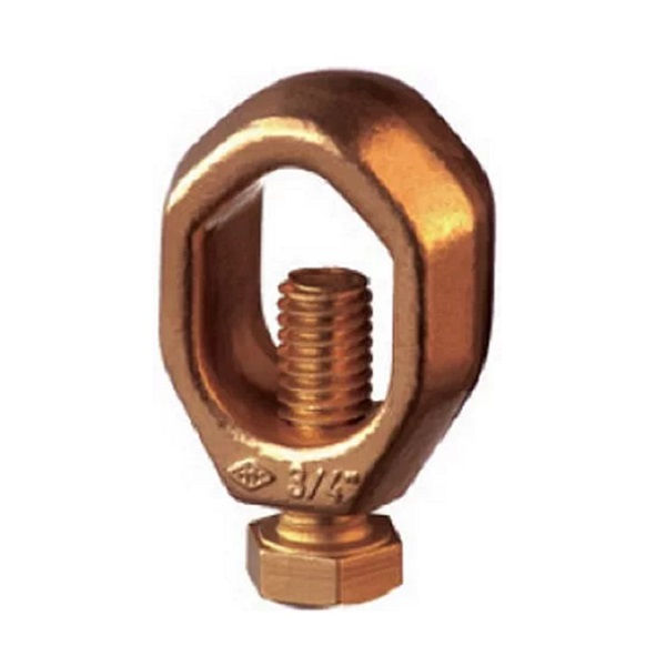 Grampo Aço para Aterramento com Parafuso para Haste 6,00-50,00 mm²|1/2"-5/8"