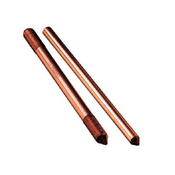 Haste Cobreada para Aterramento 3/4"X2,4 M Alta Camada Trefilada de Aço Carbono Diâmetro Nominal 17,30 mm