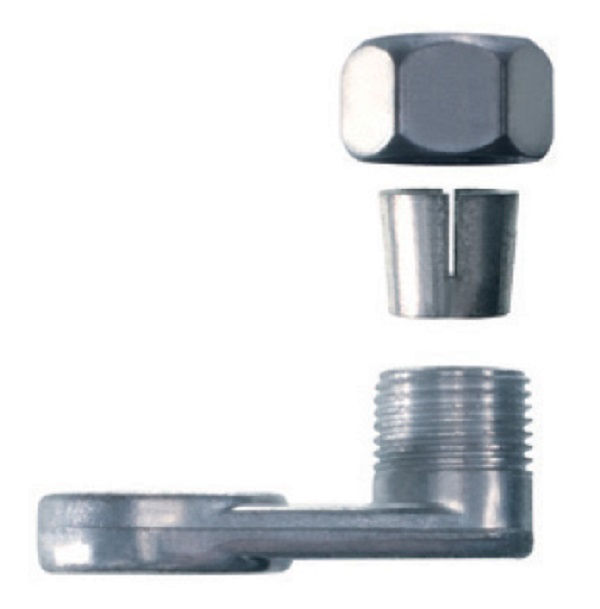 Borne Concêntrico Latão Angular para Vergalhão 3/8"