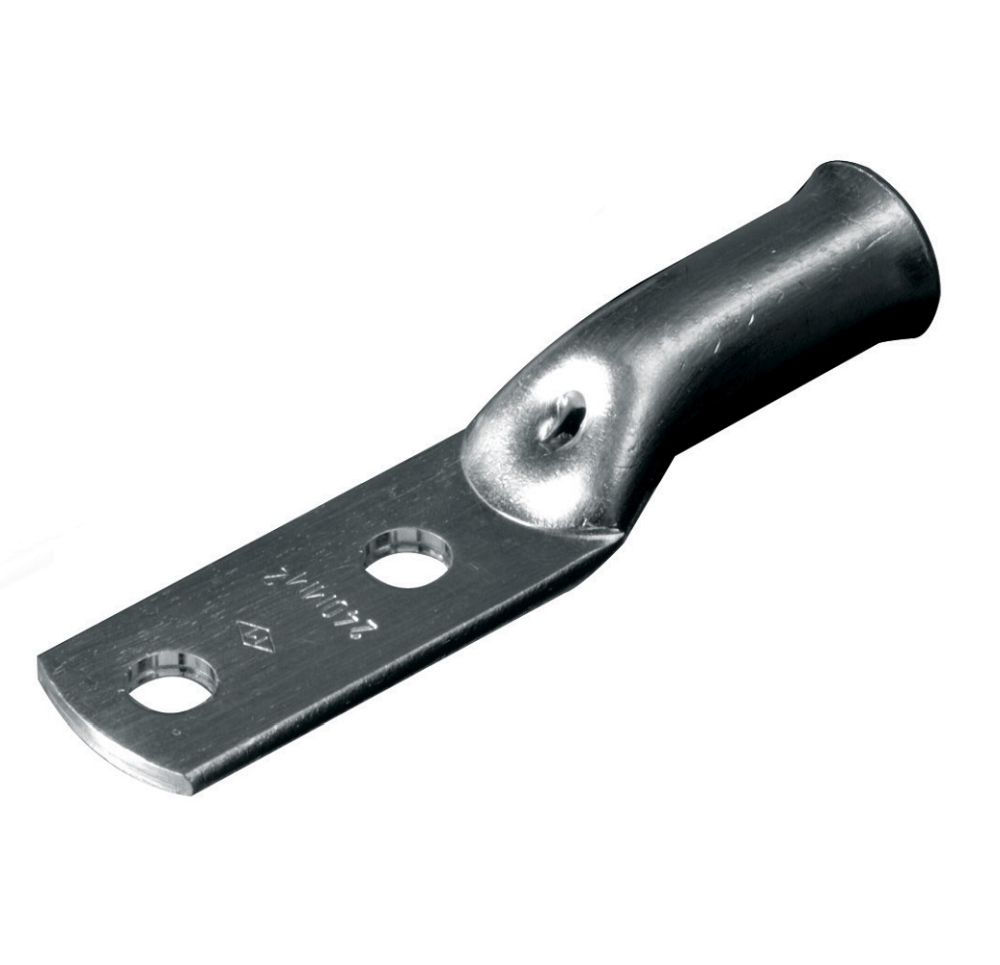 Terminal Cobre Estanhado a Compressão Dupla YA 50,00 mm² com 2 Furos M8